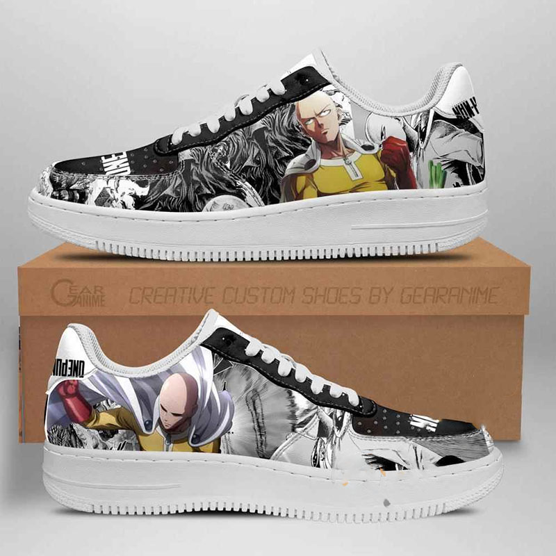 One Punch Man Manga Anime Nike Air Force Shoes