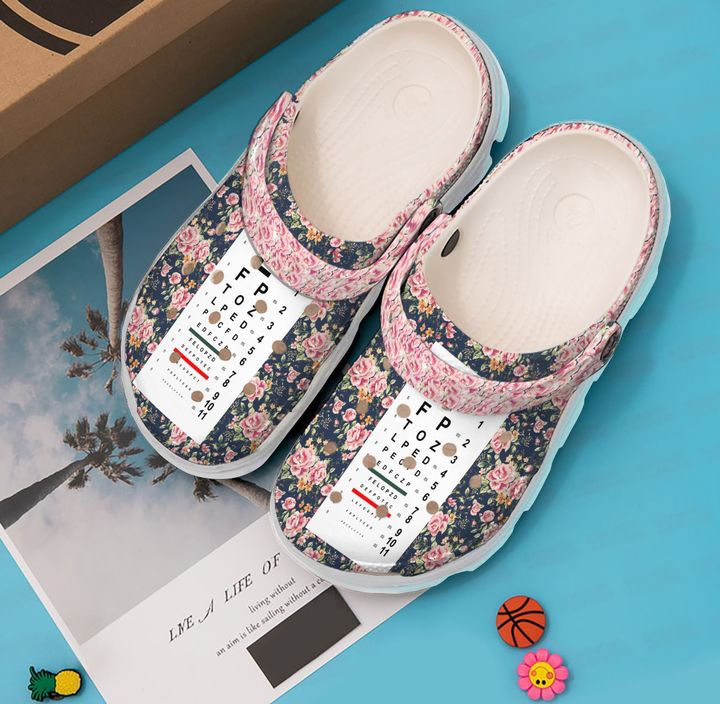 Optometrist Optometry Chart Crocs Clog Shoes