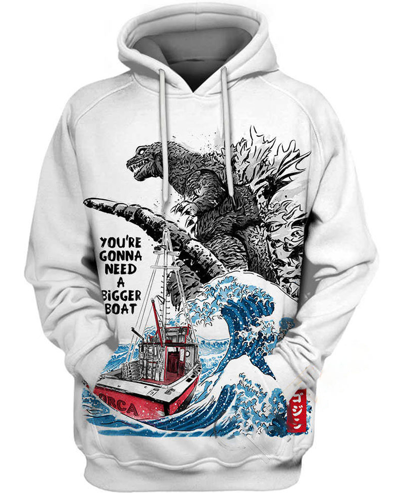 Orca In Japan Hoodie 3D