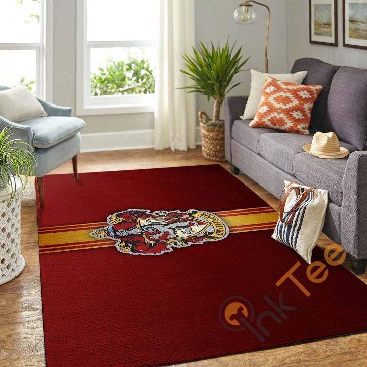 Original Gryffindor Logo Living Room Carpet Floor Decor Beautiful Gift For Harry Potter’s Fan Potter Rug