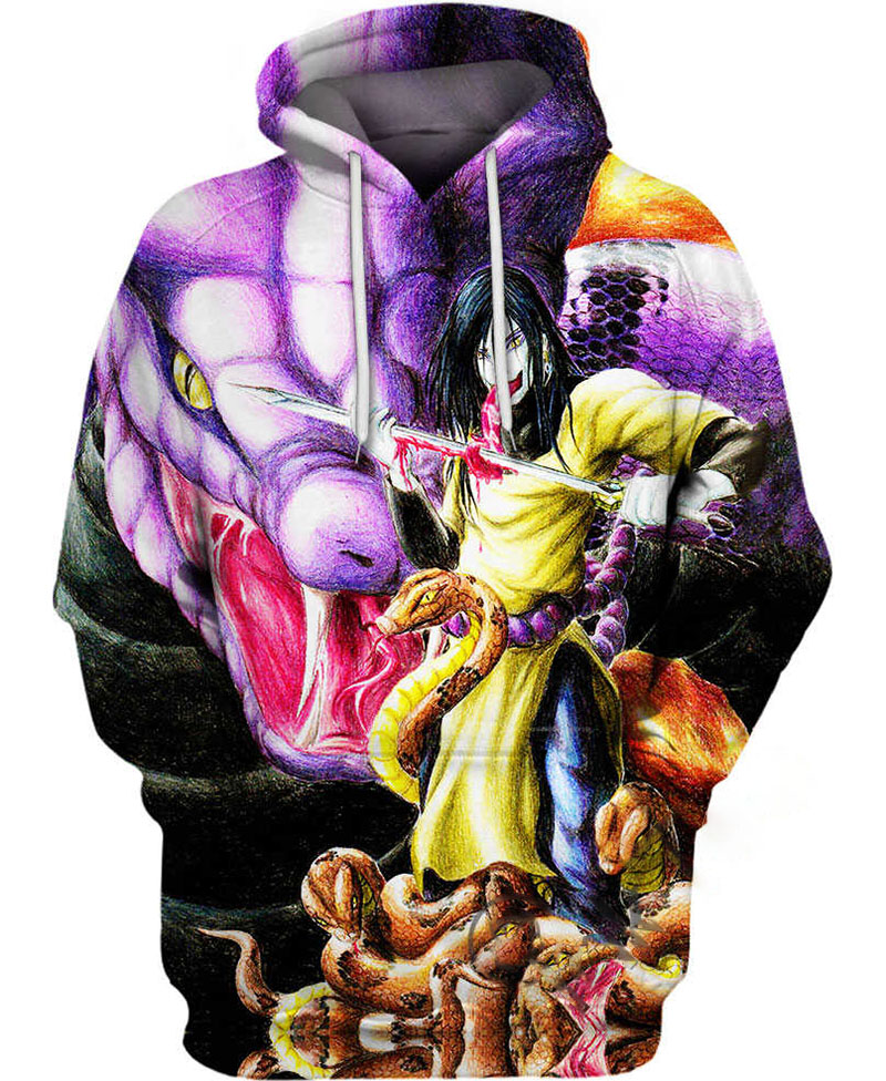 Orochimaru Naruto Hoodie 3D
