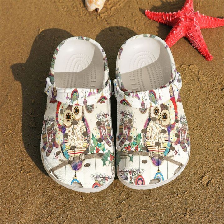 Owl Christmas Crocs Clog Shoes