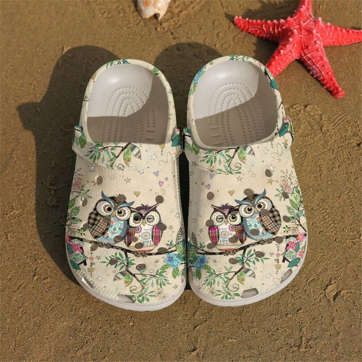 Owl Couple Crocs Clog Shoes