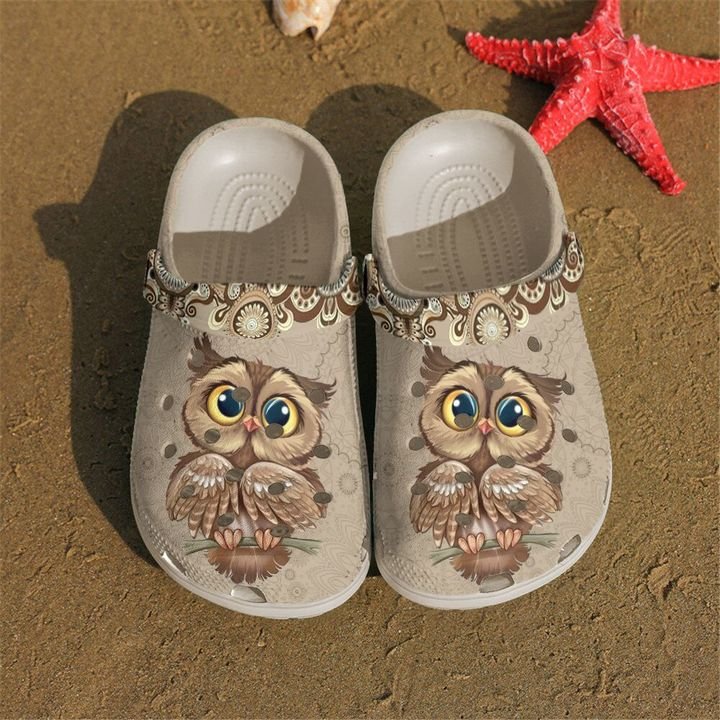 Owl Vintage Crocs Clog Shoes