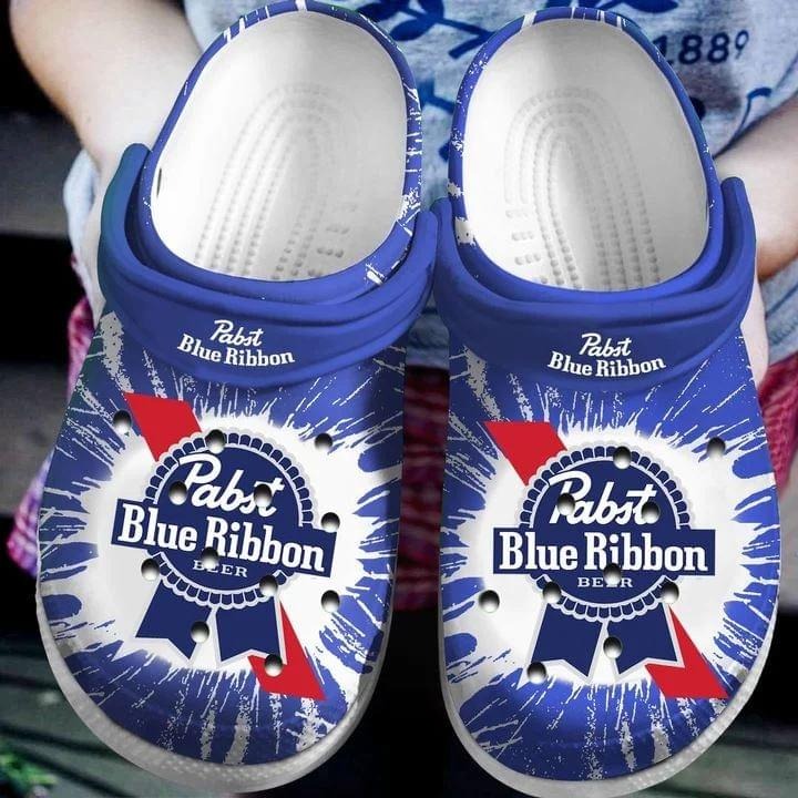 Pabst Blue Ribbon Crocs Clog Shoes