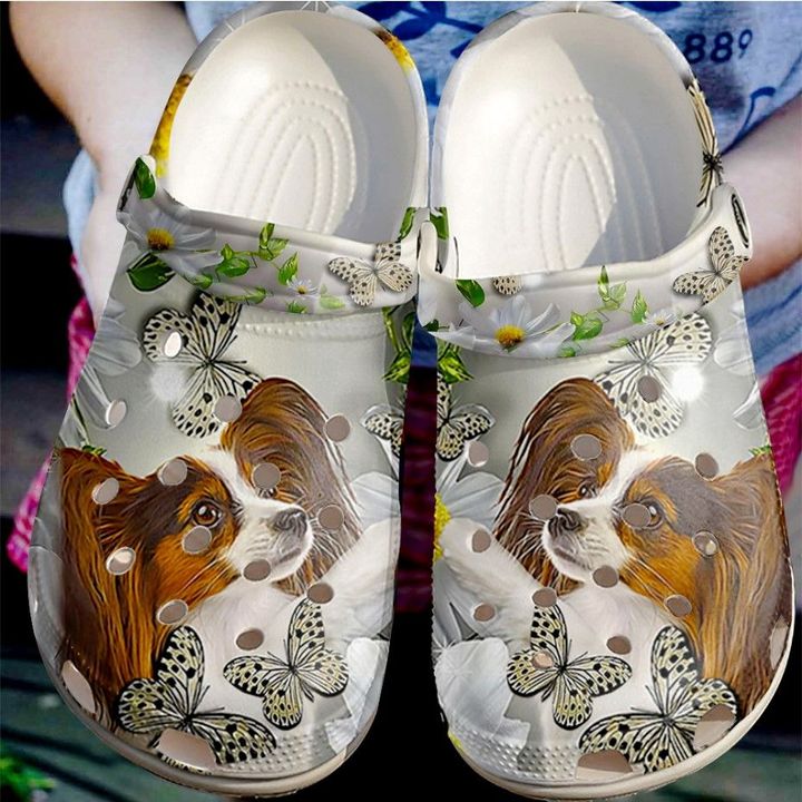 Papillon Daisy Crocs Clog Shoes