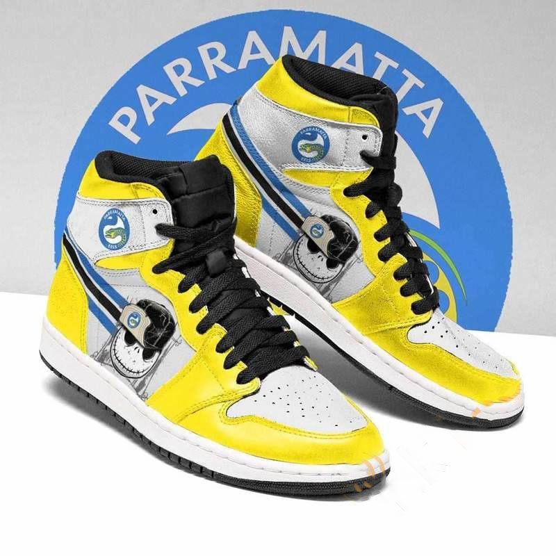 Parramatta Eels Nrl Football Jack Skellington Custom Air Jordan Shoes