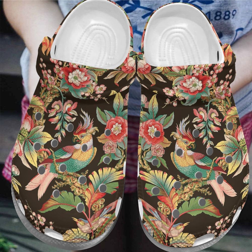 Parrot Tropical Crocs Clog Shoes