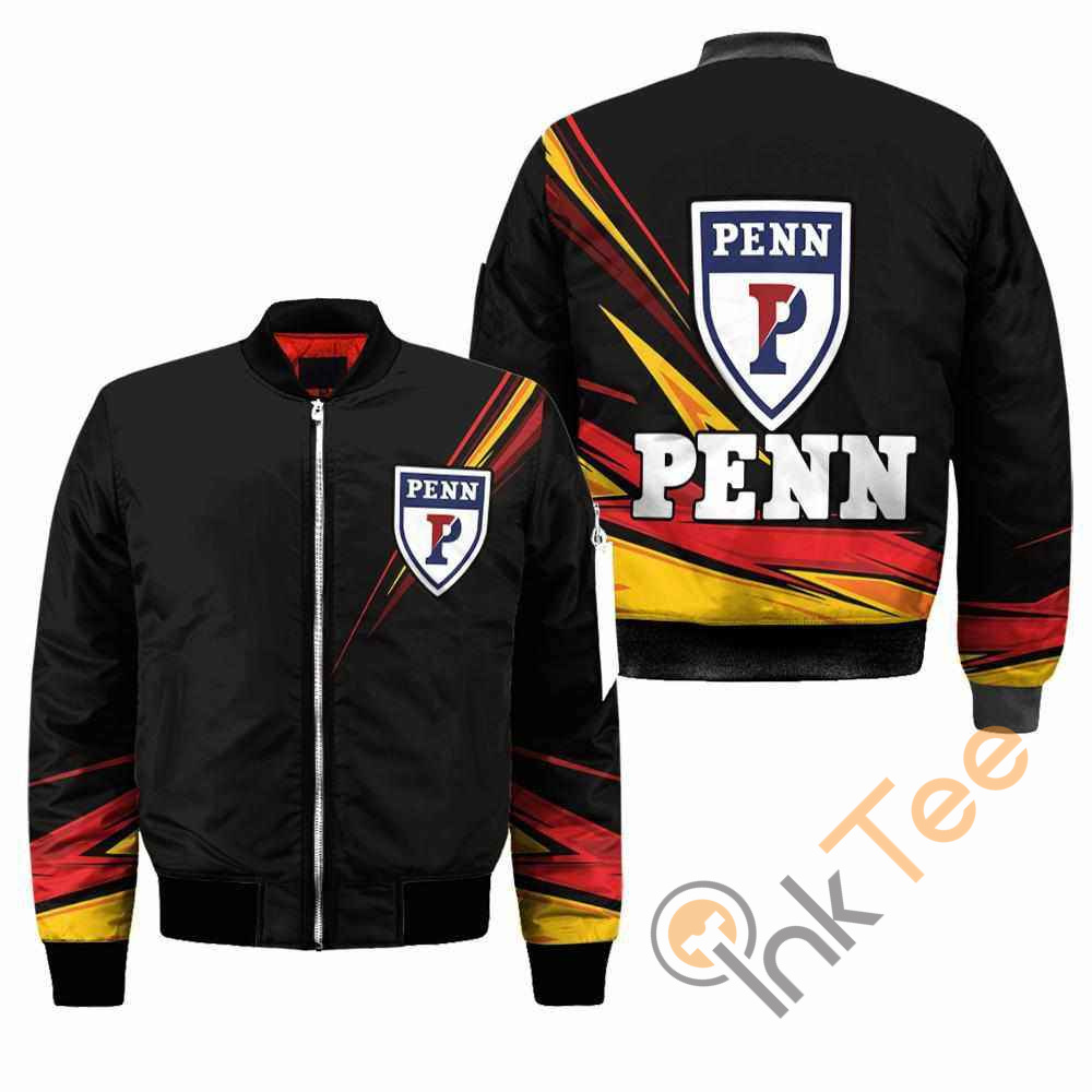 Penn Quakers NCAA Black Apparel Best Christmas Gift For Fans Bomber Jacket
