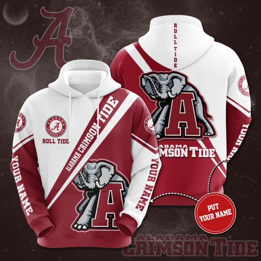Personalized Alabama Crimson Tide Custom Hoodie 3D