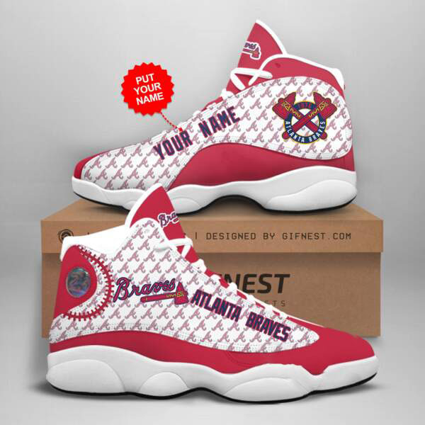 Personalized Atlanta Braves Custom Air Jordan Shoes