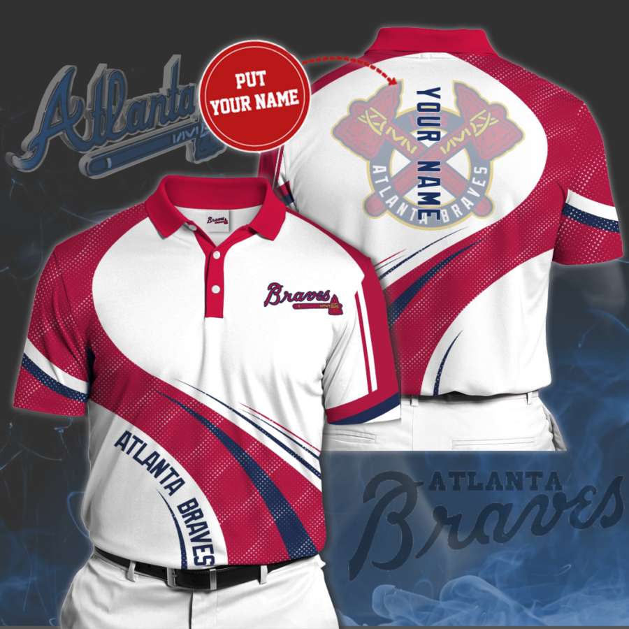 Personalized Atlanta Braves Polo Shirt