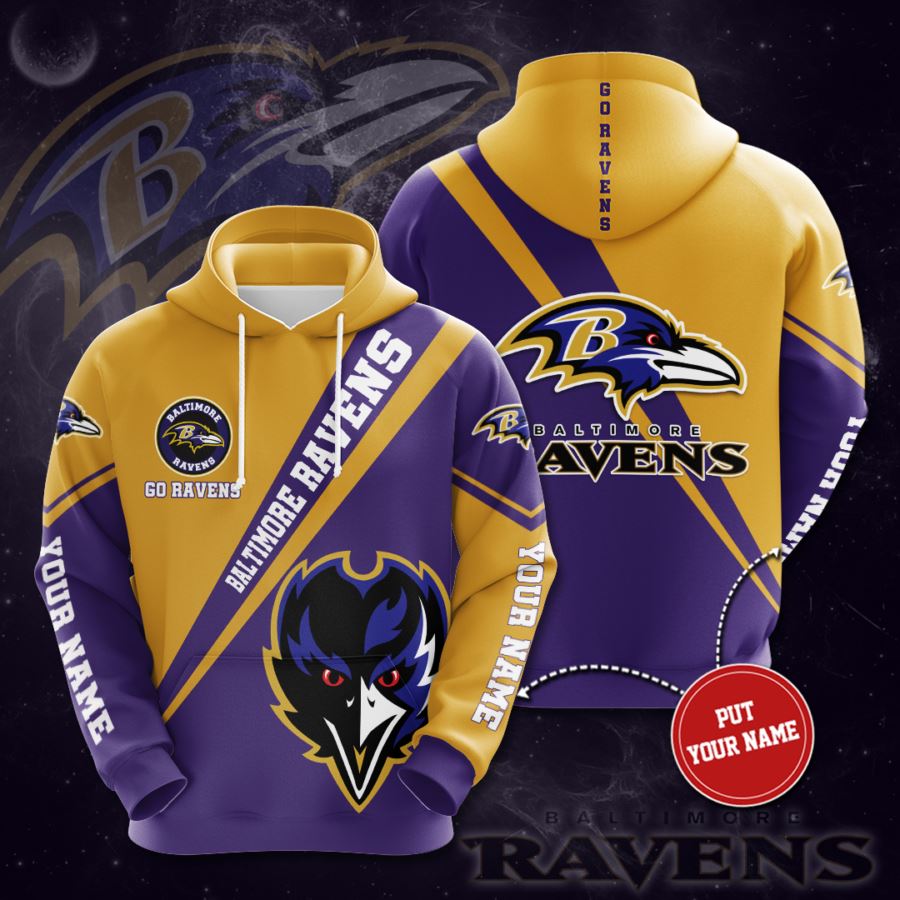 Personalized Baltimore Ravens Custom Hoodie 3D