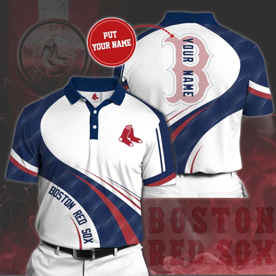 Personalized Boston Red Sox Polo Shirt