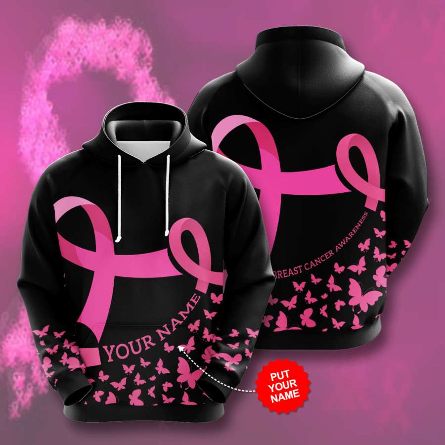 Personalized Breast Cancer Awareness Custom Hoodie 3D