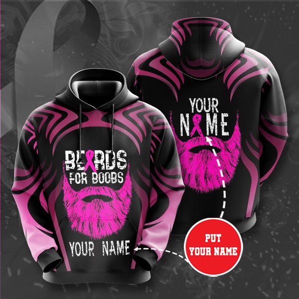 Personalized Breast Cancer Awareness Custom Hoodie 3D