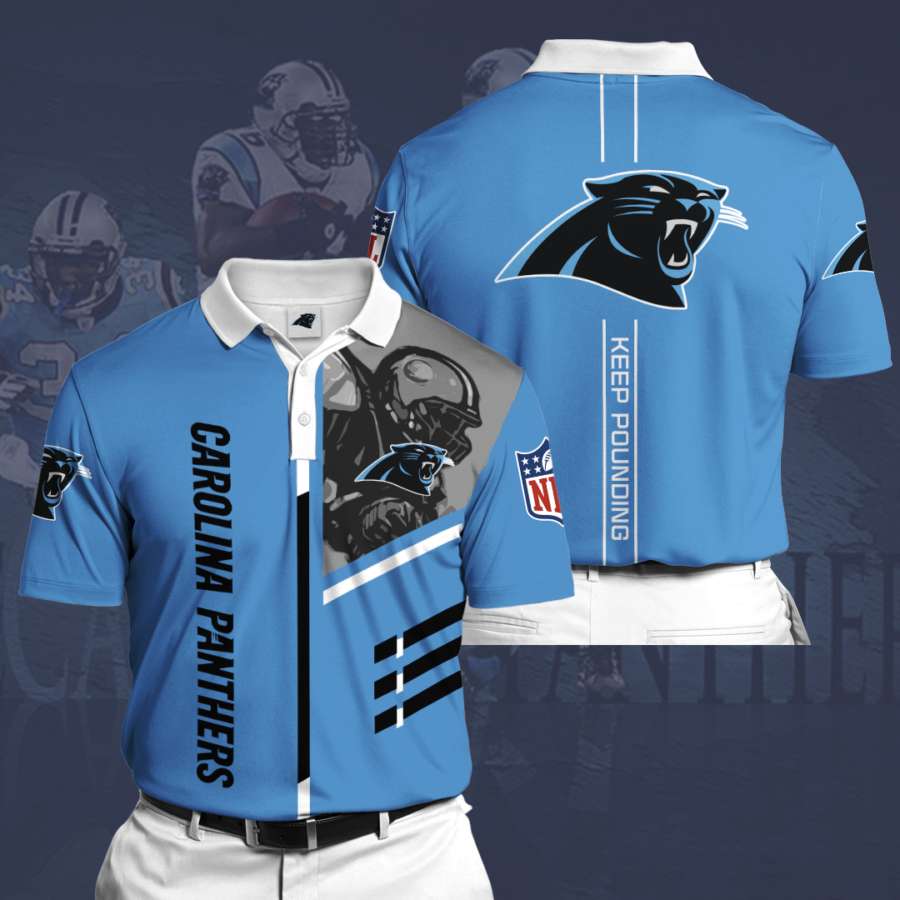 Personalized Carolina Panthers Polo Shirt