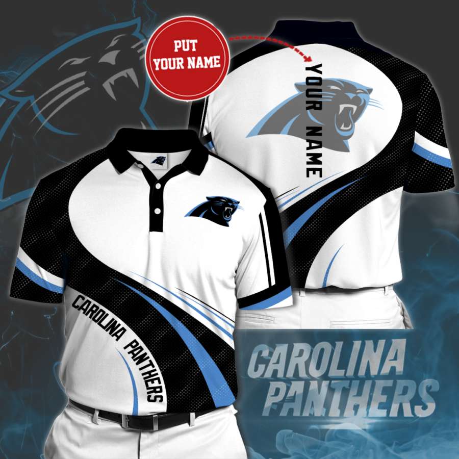 Personalized Carolina Panthers Polo Shirt