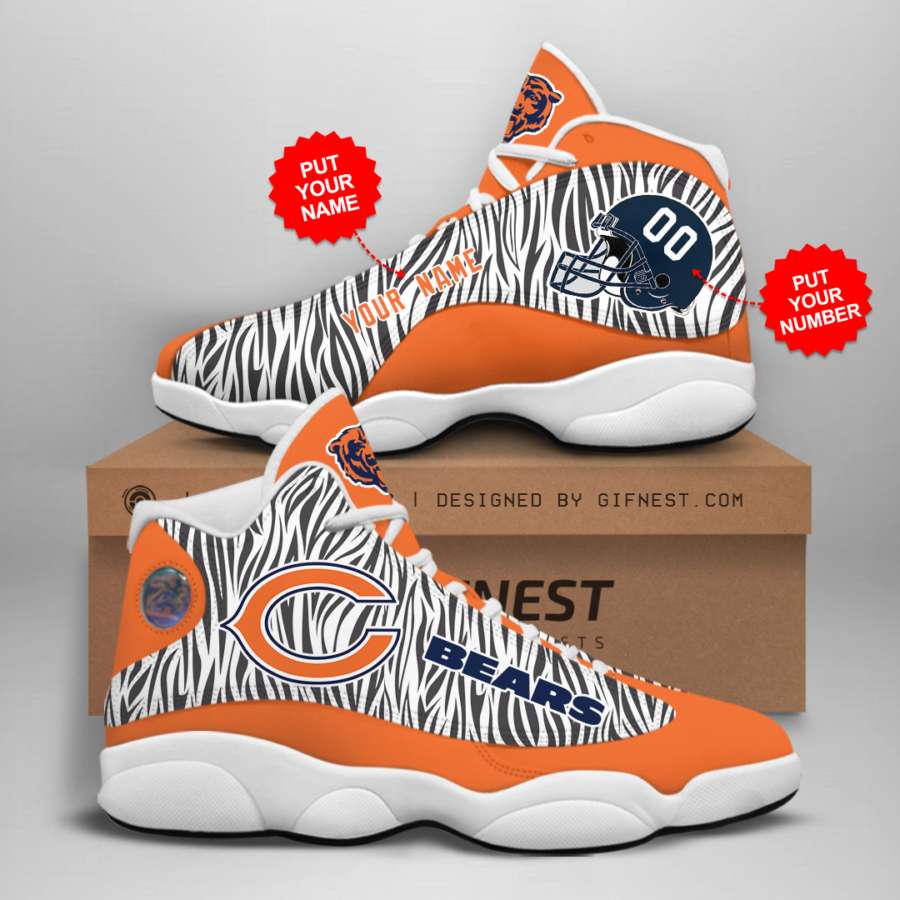 Personalized Chicago Bears Custom Air Jordan Shoes