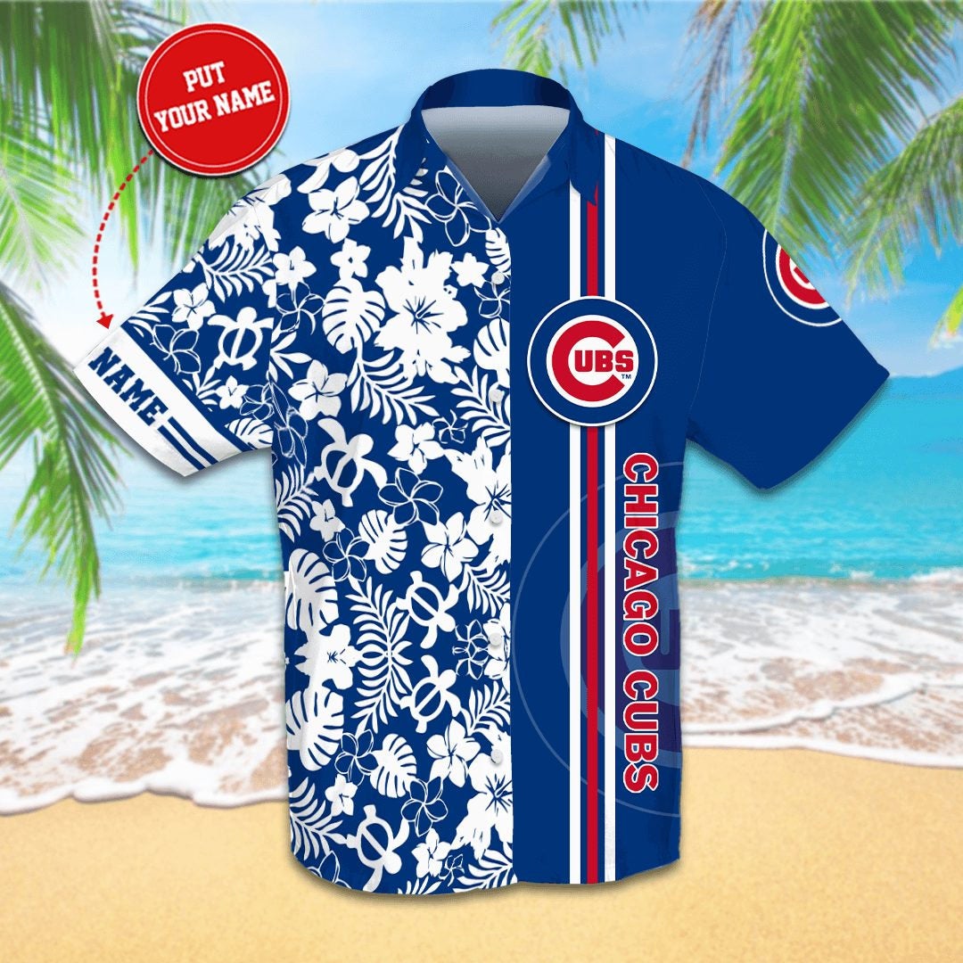 Personalized Chicago Cubs Hawaiian shirts