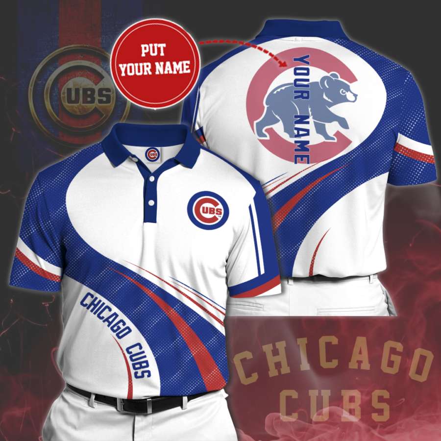 Personalized Chicago Cubs Polo Shirt