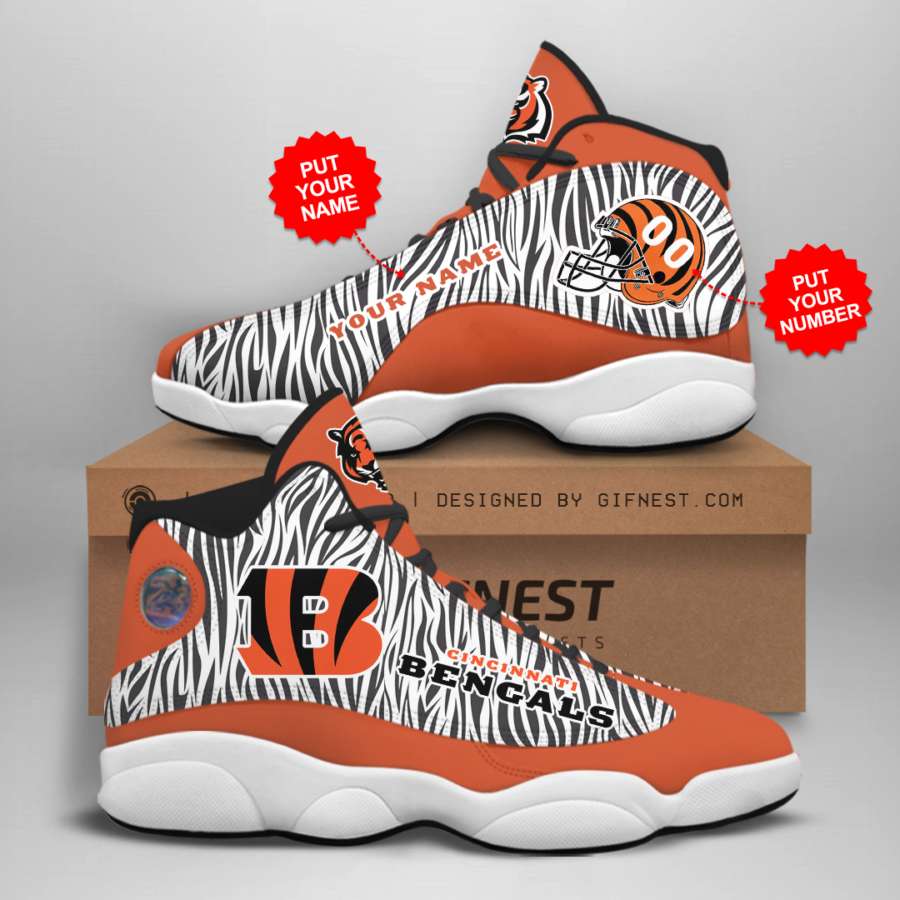 Personalized Cincinnati Bengals Custom Air Jordan Shoes