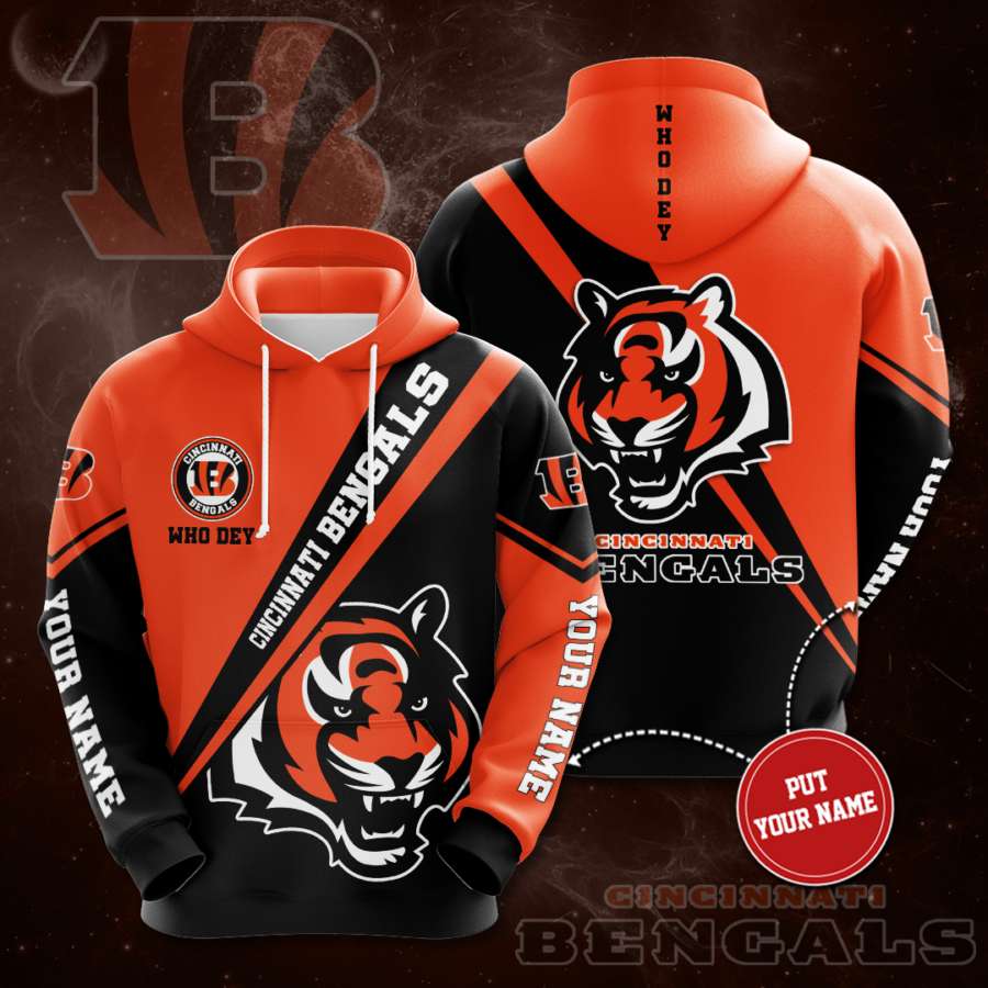 Personalized Cincinnati Bengals Custom Hoodie 3D