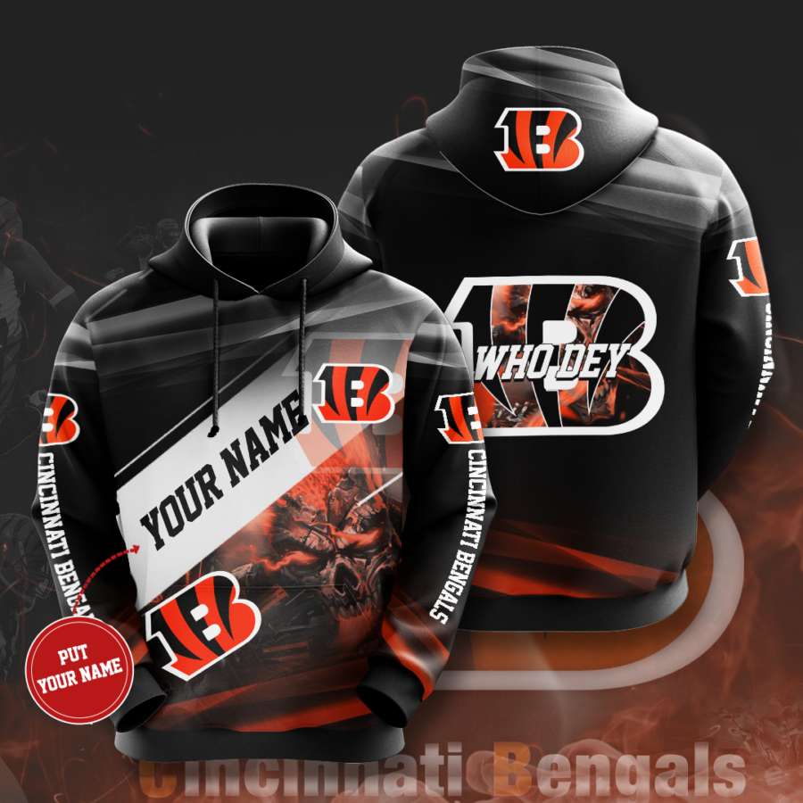 Personalized Cincinnati Bengals Custom Hoodie 3D