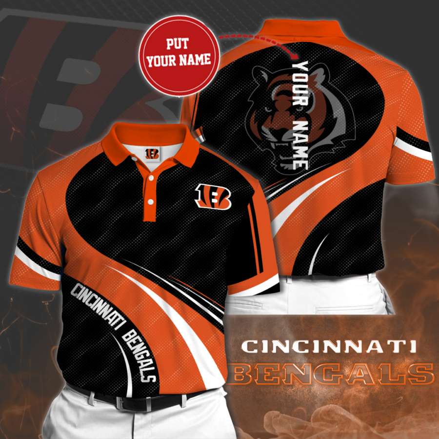 Personalized Cincinnati Bengals Polo Shirt