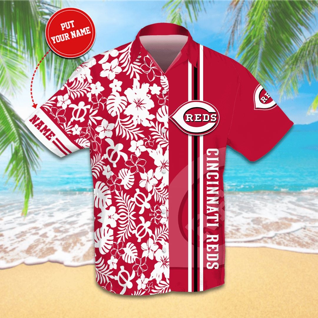 Personalized Cincinnati Reds Hawaiian shirts