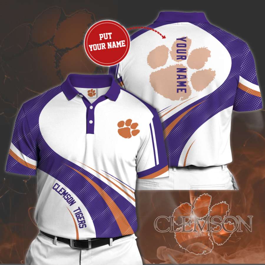 Personalized Clemson Tigers Polo Shirt