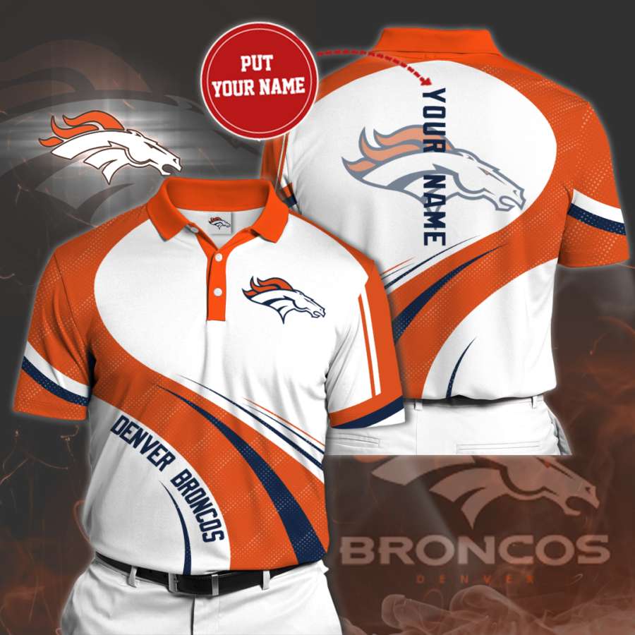 Personalized Denver Broncos Polo Shirt