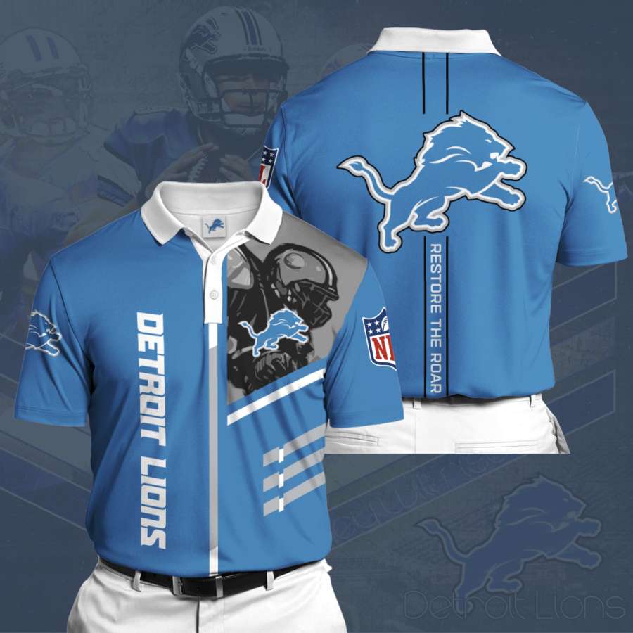 Personalized Detroit Lions Polo Shirt