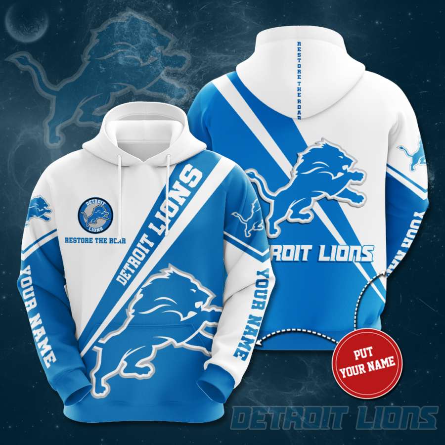Personalized Detroit Lions Custom Hoodie 3D