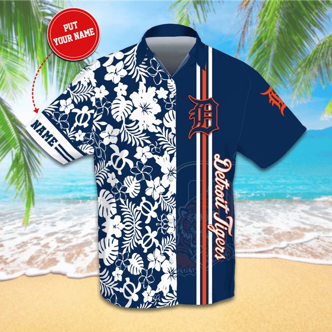 Personalized Detroit Tigers Hawaiian shirts