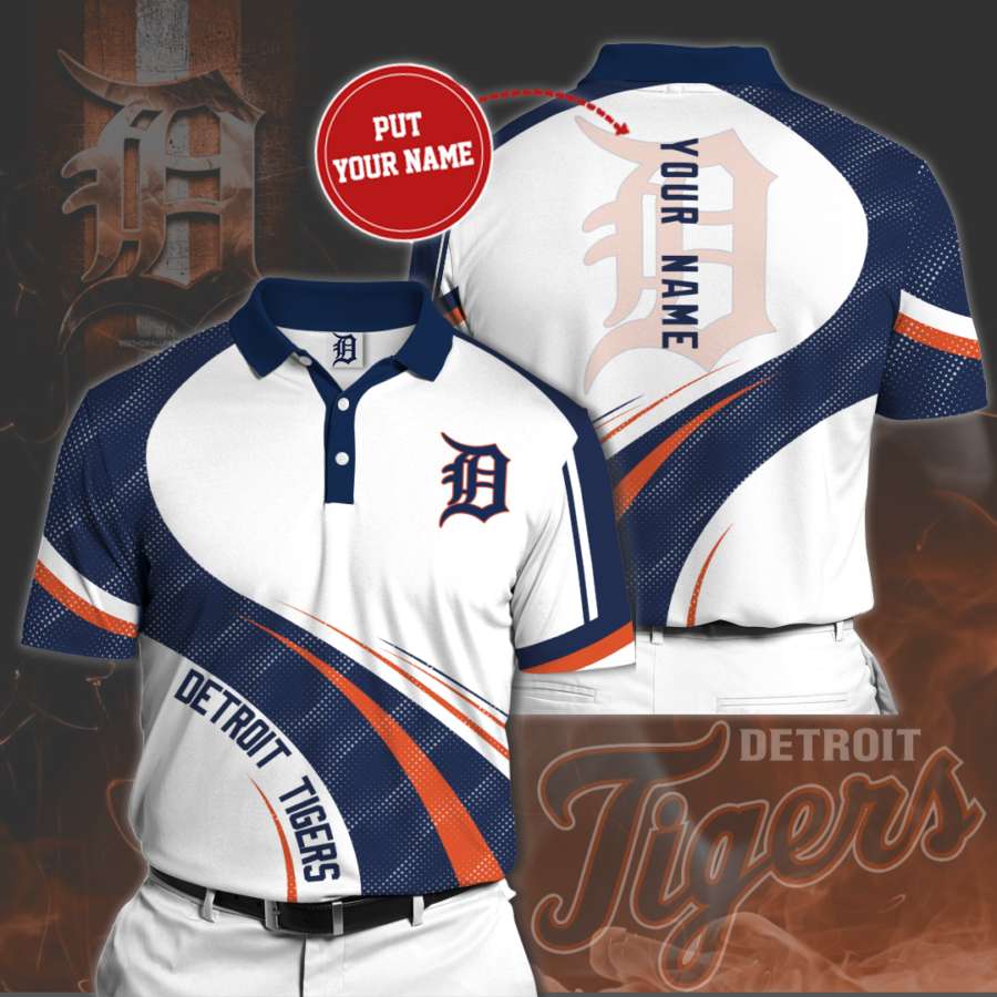 Personalized Detroit Tigers Polo Shirt