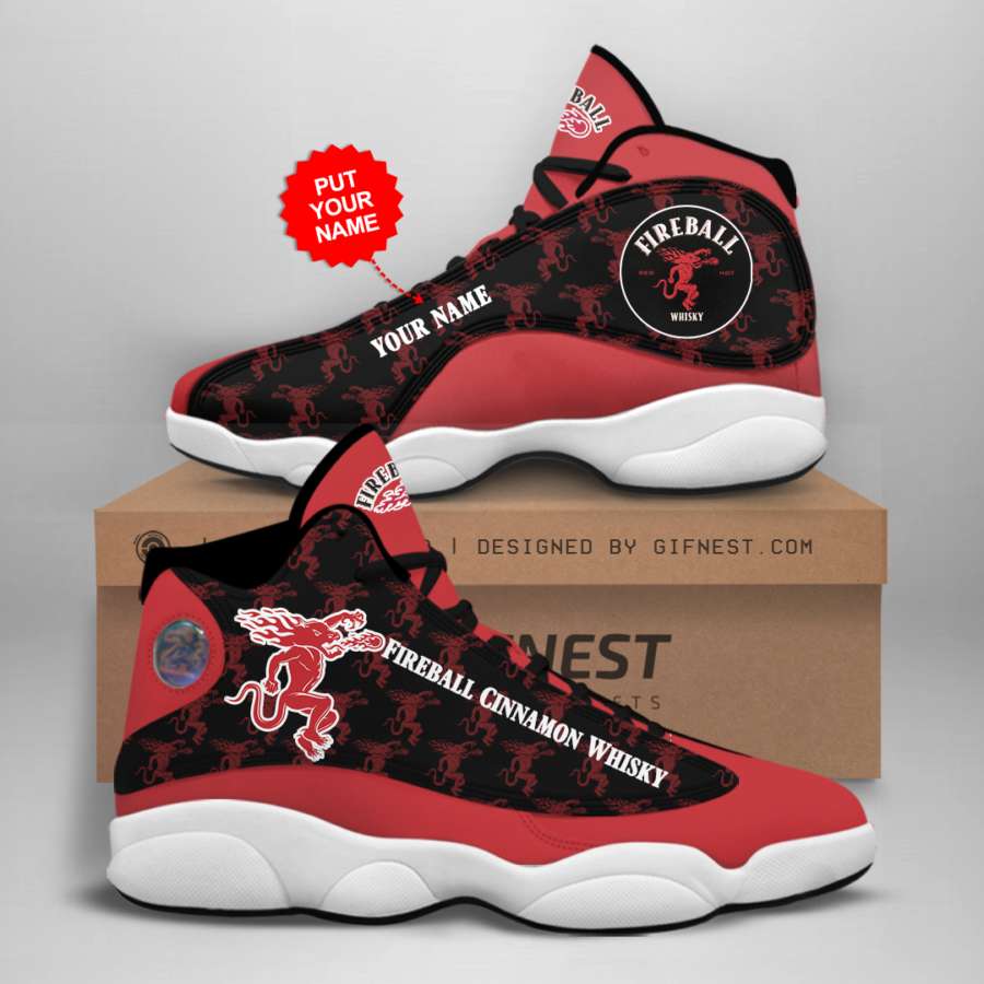 Personalized Fireball Cinnamon Whisky Custom Air Jordan Shoes