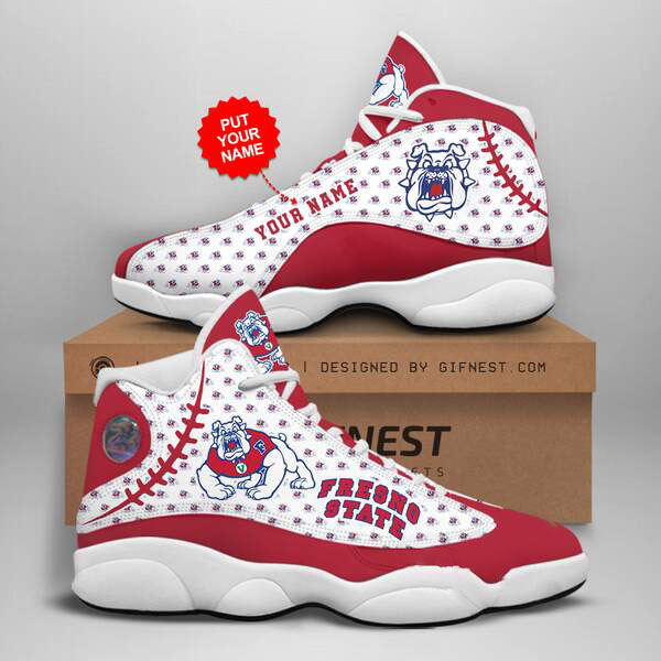 Personalized Fresno State Bulldogs Custom Air Jordan Shoes