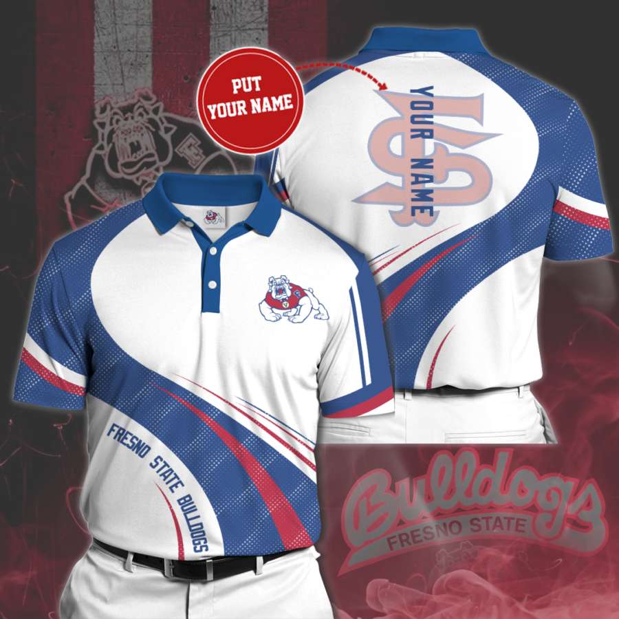 Personalized Fresno State Bulldogs Polo Shirt