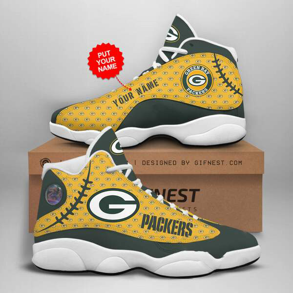 Personalized Green Bay Packers Custom Air Jordan Shoes