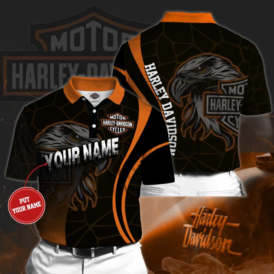 Personalized Harley Davidson Polo Shirt