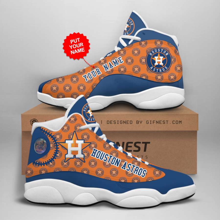 Personalized Houston Astros Custom Air Jordan Shoes