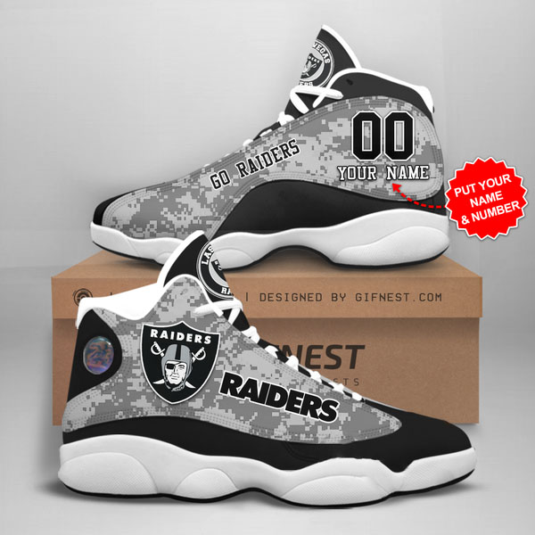 Personalized Las Vegas Raiders Custom Air Jordan Shoes