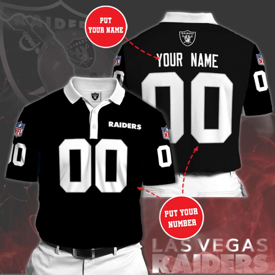 Personalized Las Vegas Raiders Polo Shirt