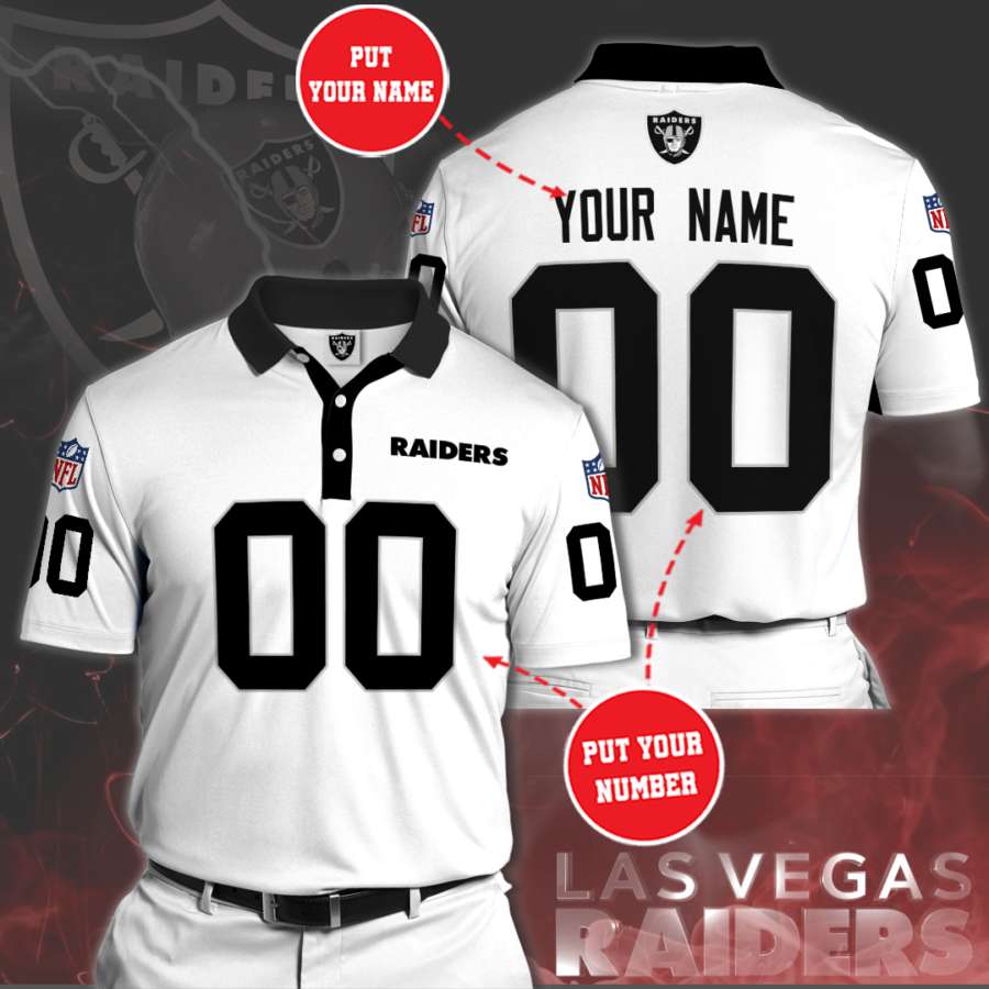 Personalized Las Vegas Raiders Polo Shirt