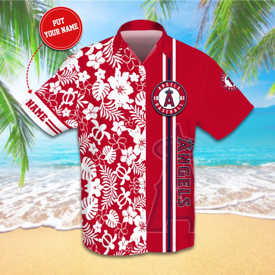 Personalized Los Angeles Angels Custom Hawaiian shirts