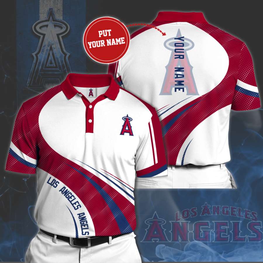 Personalized Los Angeles Angels Polo Shirt