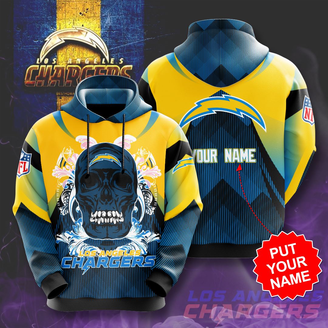 Personalized Los Angeles Chargers Custom Hoodie 3D