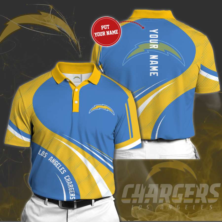 Personalized Los Angeles Chargers Polo Shirt
