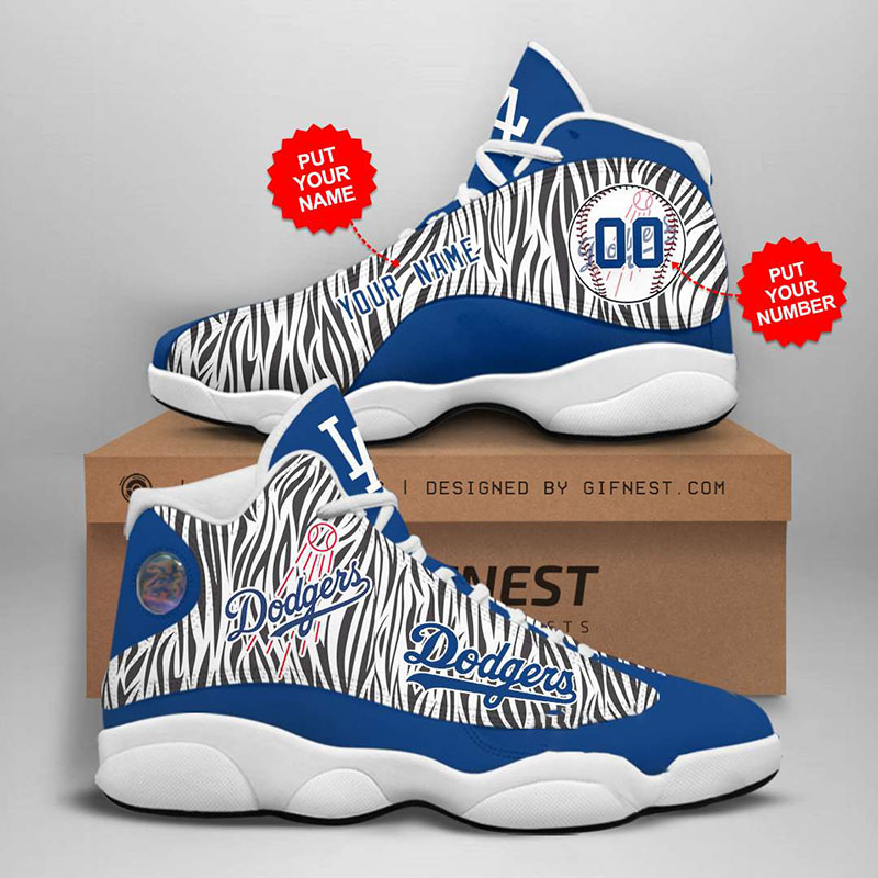 Personalized Los Angeles Dodgers Custom Air Jordan Shoes